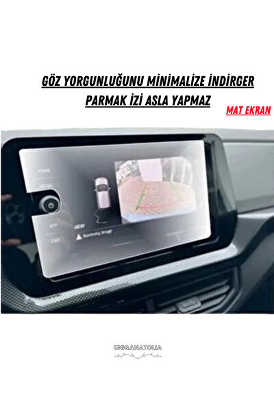 Uniqanatolia Polo Tek Tuş 2024 Navigasyon ve Multimedya Mat Ekran Koruyucu