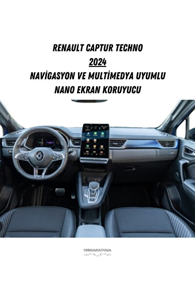Uniqanatolia Renault Captur Techno 2024 Navigasyon ve Multimedya Uyumlu Nano Ekran Koruyucu