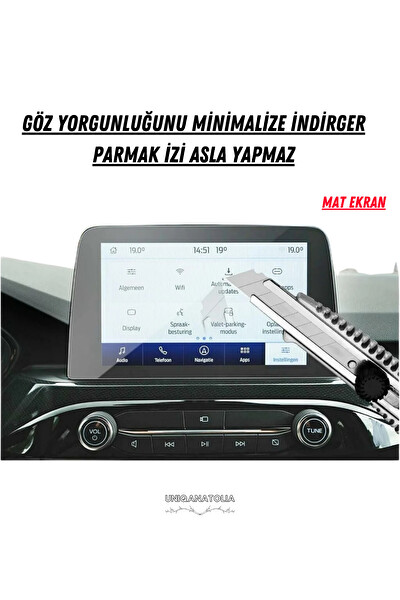 Uniqanatolia Ford Kuga 2020-2023 Navigasyon ve Multimedya Uyumlu Mat Ekran Koruyucu