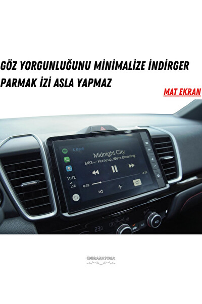 Uniqanatolia Honda City 2025 Navigasyon ve Multimedya Uyumlu Mat Ekran Koruyucu
