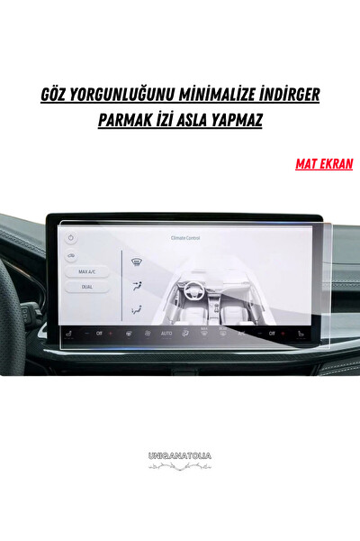 Uniqanatolia Ford Focus 2023-2024 Navigasyon ve Multimedya Uyumlu Mat Ekran Koruyucu