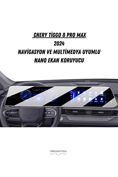 Uniqanatolia Chery Tıggo 8 Pro Max 2024 Dijital Gösterge ve Multimedya Uyumlu Nano Ekran Koruyucu