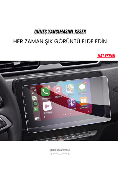 Uniqanatolia Dacia Duster 2021-2024 Navigasyon ve Multimedya Uyumlu Mat Ekran Koruyucu