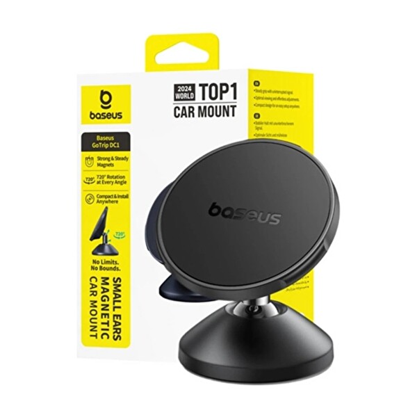 Baseus GoTrip DC1 Small Ears Manyetik Araç Telefon Tutucu – Siyah