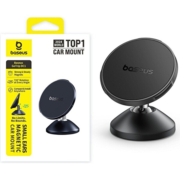 Baseus GoTrip DC1 Small Ears Manyetik Araç Telefon Tutucu – Siyah