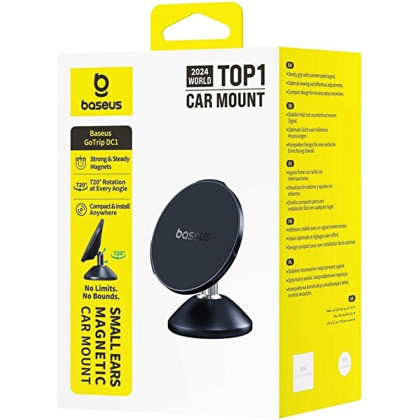 Baseus GoTrip DC1 Small Ears Manyetik Araç Telefon Tutucu – Siyah