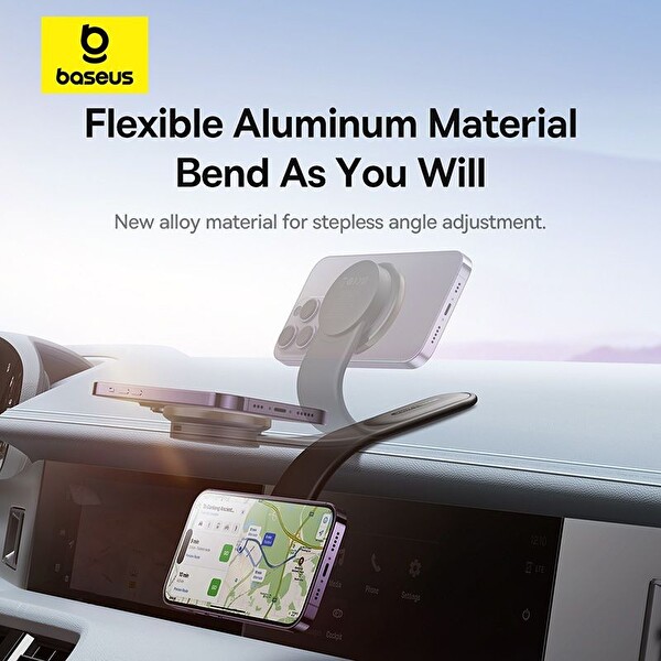 Baseus C02 Pro Kablosuz Araç Şarj Cihazı 15W 1.67W Siyah