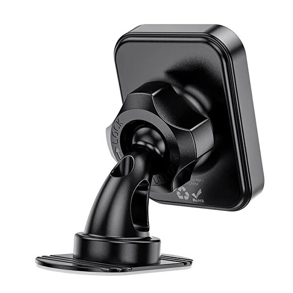 Hoco H33 360° Dönebilen Torpido Üstü Araç içi Magsafe Manyetik Araç İçi Telefon Tutucu Siyah