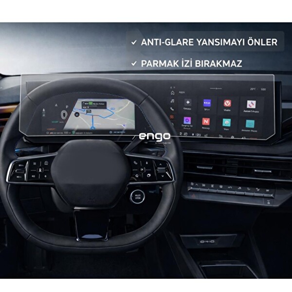 Engo Renault Clio 6 Esprit Alpine Mat Ekran Koruyucu OpenR 10.1