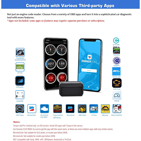 Veepeak OBDCheck Bluetooth OBD 2 Araç Tanı Cihazı
