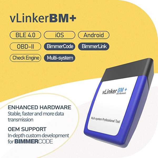 Vgate Linker BM Plus Bluetooth OBD 2 Araç Tanı Cihazı