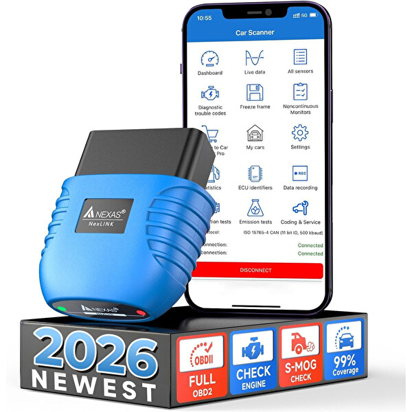 Nexas Car Scanner Bluetooth OBD 2 Araç Tanı Cihazı