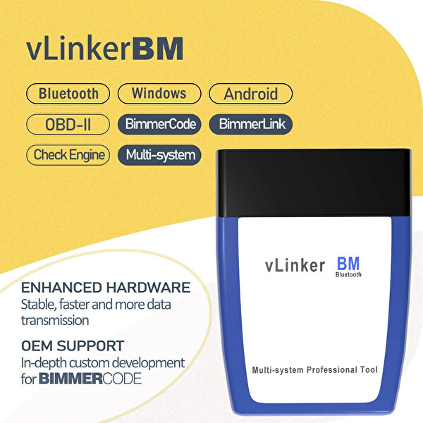 Vgate Linker BM Bluetooth OBD 2 Araç Tanı Cihazı