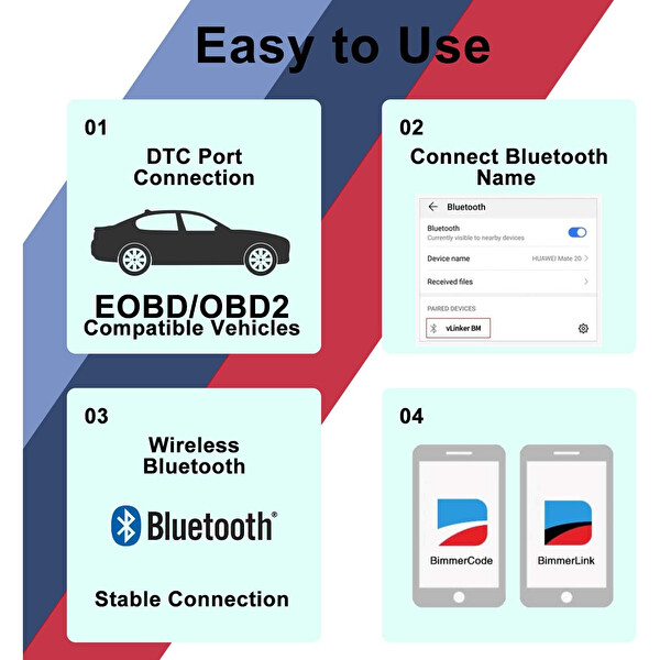 Vgate Linker BM Bluetooth OBD 2 Araç Tanı Cihazı