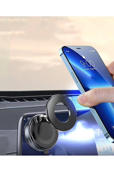 Başkenttekno Manyetik Vakumlu Katlanır Araç Telefon Tutucu X68