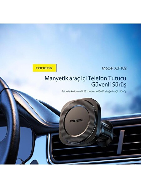 Foneng CP102 Manyetik Araç İçi Telefon Tutucu