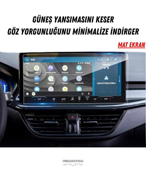 Uniqanatolia Ford Kuga 2026 Navigasyon ve Multimedya Uyumlu Mat Ekran Koruyucu