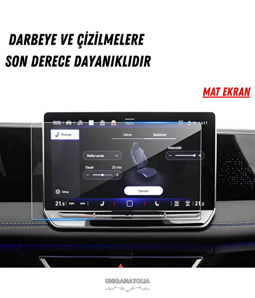 Volkswagen Golf 8.5 2026 Navigasyon Ve Multimedya Uyumlu Mat Ekran Koruyucu