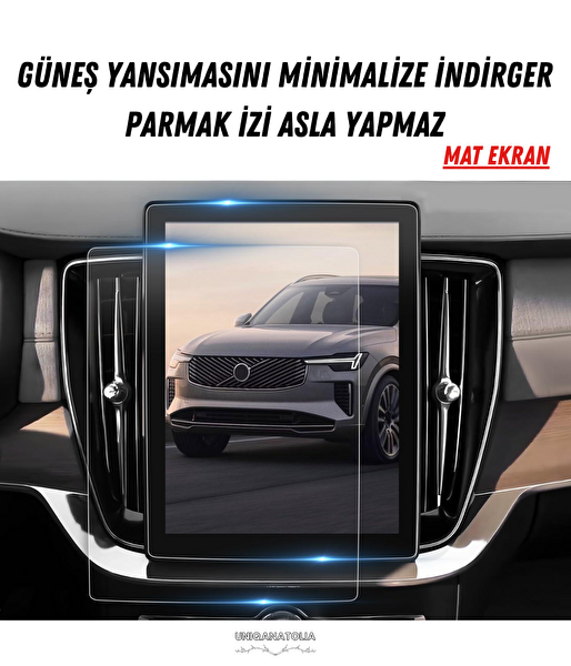Uniqanatolia Volvo XC90 2026 Navigasyon ve Multimedya Uyumlu Mat Ekran Koruyucu