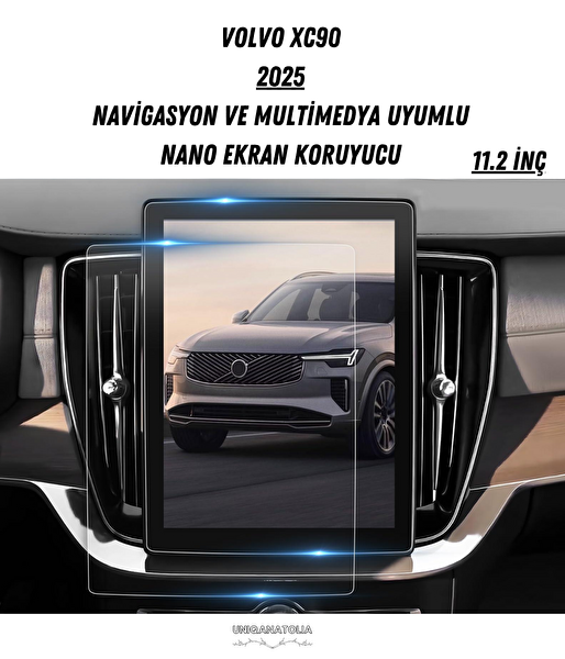 Uniqanatolia Volvo XC90 2025 Navigasyon ve Multimedya Uyumlu Nano Ekran Koruyucu