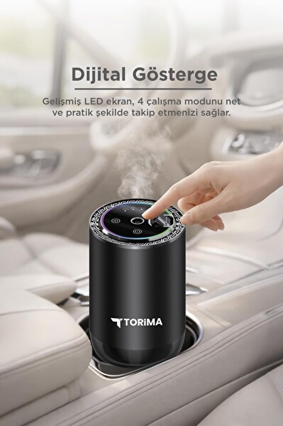 Torima TCF04 Araç İçi Aroma Difüzörü Hava Nemlendirici RGB Işıklı Şarjlı Blue Men Oda ve Araba Kokusu
