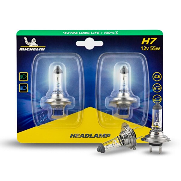Michelin MC32293 12Volt 55 W 1500 Lümen H7 2’li Halojen Far Seti