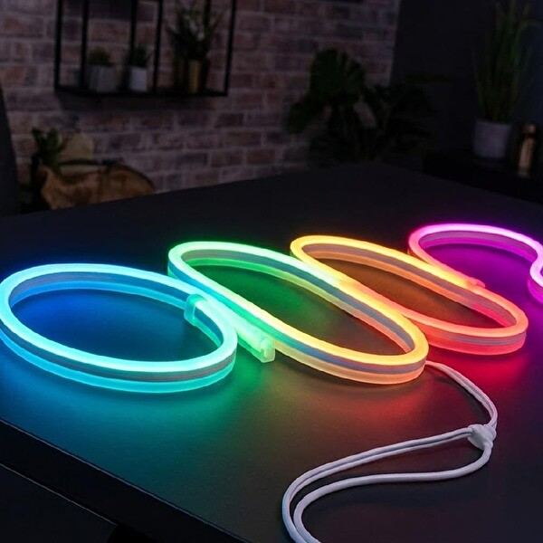 Powermaster PM-17903 12 Volt 5 Metre RGB Neon Led Şerit 6x12 MM