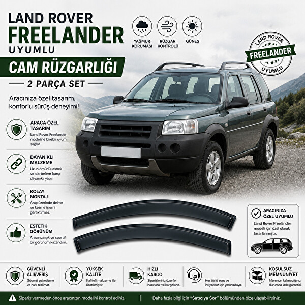 Mega Oto Market Ottoman Land Rover Freelander Uyumlu Cam Rüzgarlığı