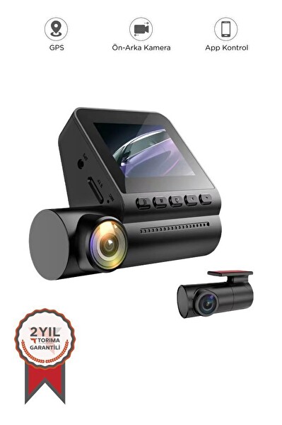 TA-07 Ön 4K ve Arka 1080P Kameralı 4'ü 1 Arada Gece Görüşlü GPS Wi-Fi Park Modu Geri Görüş Araç Kamerası