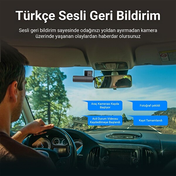 Kawa D6 3K 1620P 145 Derece Geniş Açı Lens DSI-2 Gece Görüşlü G-Sensörlü WDR Wi-Fi Araç Kamerası