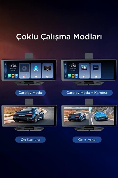 Torima T94C41 Wi-Fi Bluetooth 4K Carplay Ön-Arka Araç Kamerası
