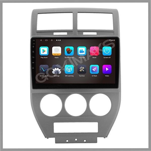 Govimaks Jeep Compass 2007-2009 4 GB RAM 64 GB Hafıza Android Multimedia Teyp