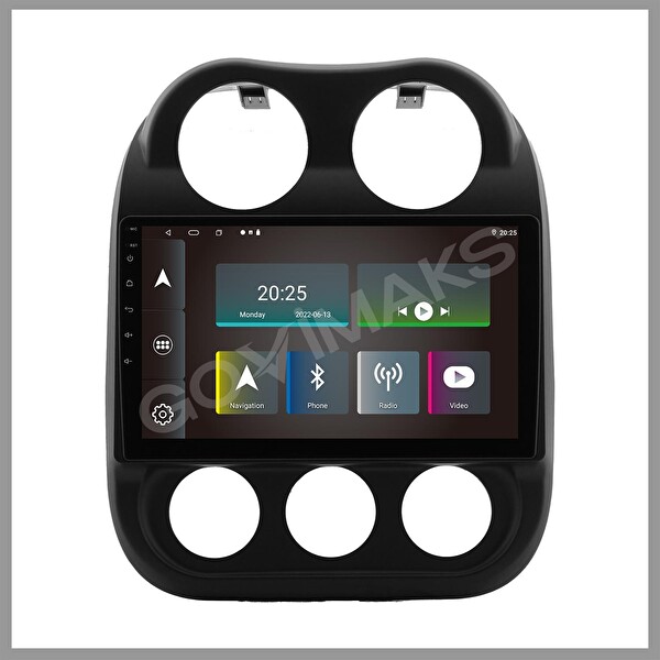 Govimaks Jeep Compas 2010-2016 6 GB RAM 128 GB Hafıza Android Multimedya Teyp