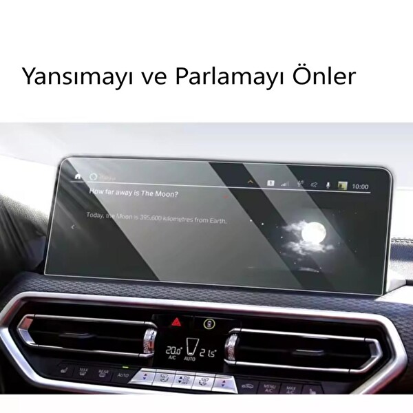 Engo BMW X3 12.3 inç Mat Ekran Koruyucu Multimedya Şeffaf