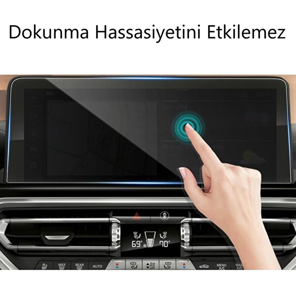 Engo BMW X3 12.3 inç Ekran Koruyucu Multimedya Parlak Nano
