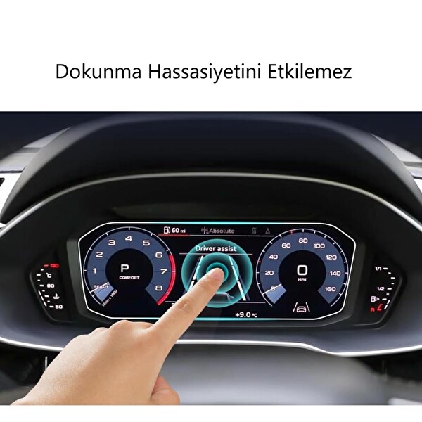 Engo Audi Q3 10.25 inç Ekran Koruyucu Dijital Gösterge Nano