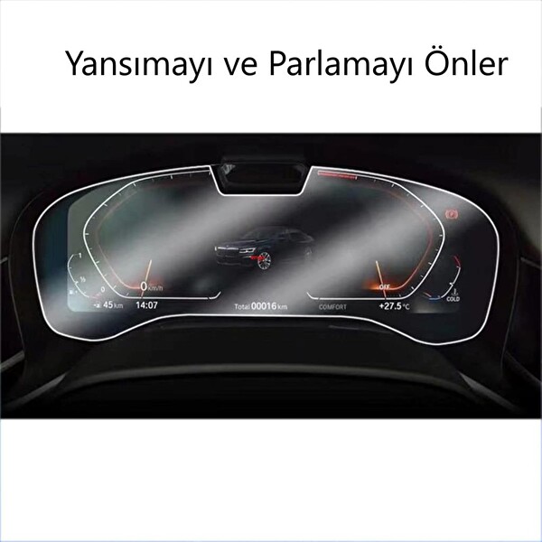 Engo BMW X3 12.3 inç Mat Ekran Koruyucu Dijital Gösterge
