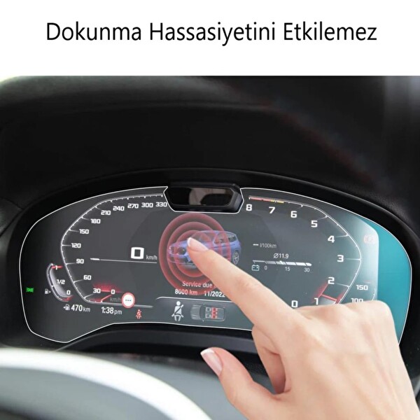 Engo BMW X3 12.3 inç Mat Ekran Koruyucu Dijital Gösterge