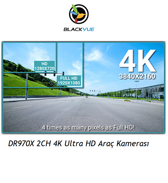 Blackvue DR970X-2CH 4K UHD 2 Kameralı Araç Kamerası