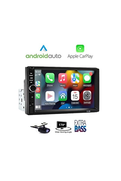 Navigold Harward HR-G752 İnce Kasa Ayarlanabilir CarPlay'li Oto Double Teyp 7
