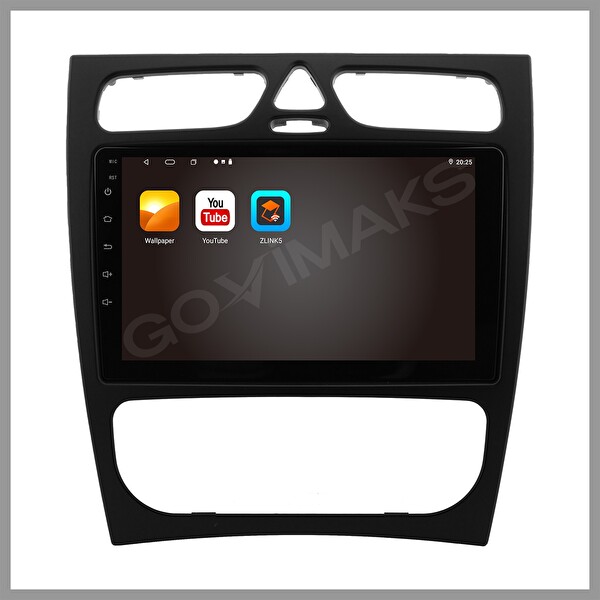 Govimaks Mercedes W203 CLK Siyah 2002-2006 4 GB RAM 64 GB Hafıza Android Multimedia Teyp