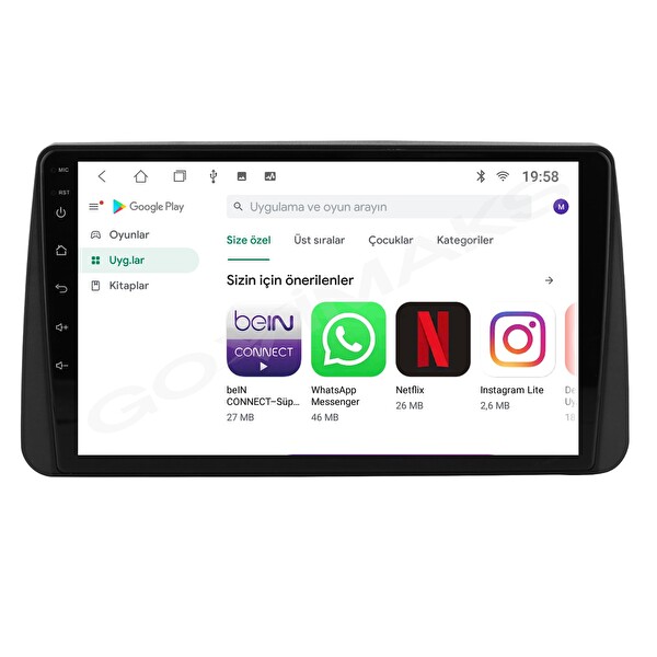 Govimaks Fiat Egea Cross 2019-2022 4 GB RAM 64 GB Hafıza Android Multimedia Teyp