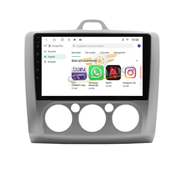 Govimaks Ford Focus 2 2006-2011 Manuel 8 GB RAM 128 GB Hafıza Android Multimedia Teyp