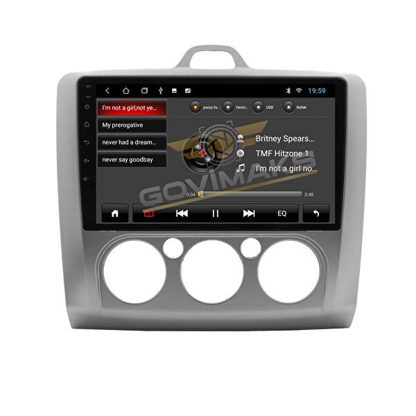 Govimaks Ford Focus 2 2006-2011 Manuel 8 GB RAM 128 GB Hafıza Android Multimedia Teyp