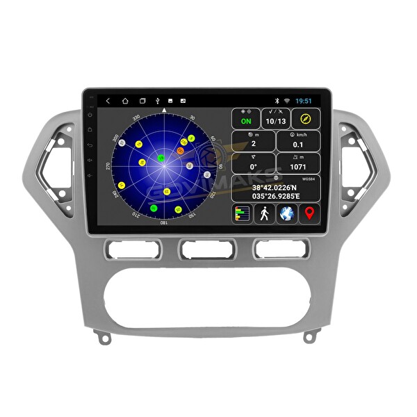 Govimaks Ford Mondeo 2007-2012 Silver Grey 8 GB RAM 128 GB Hafıza Android Multimedya Teyp