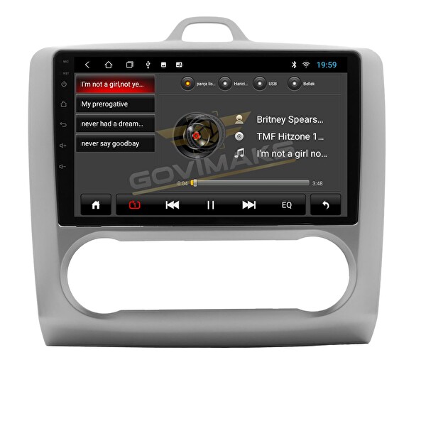 Govimaks Ford Focus 2 2006-2011 Dijital 6 GB RAM 128 GB Hafıza Android Multimedya Teyp