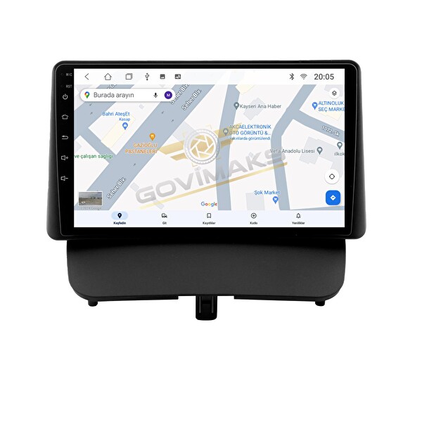 Govimaks Ford Courier Delüx Paket 4 GB RAM 64 GB Hafıza Android Multimedya Teyp