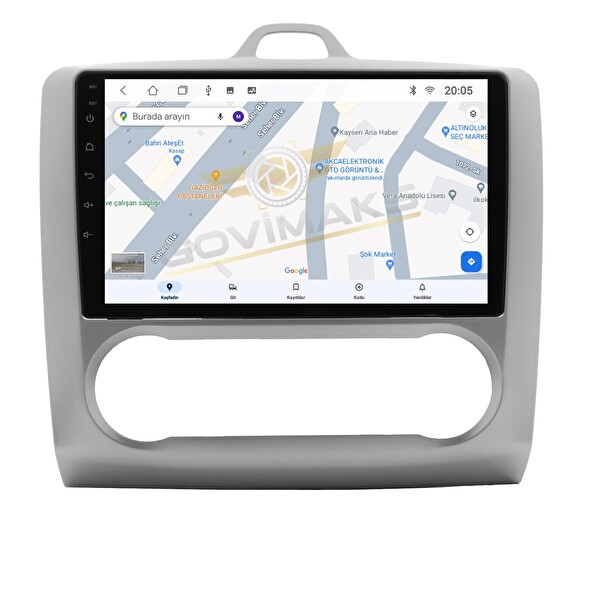 Govimaks Ford Focus 2 2006-2011 Dijital 8 GB RAM 128 GB Hafıza Android Multimedya Teyp