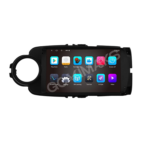Govimaks Toyota Yaris 2012-2019 Siyah 8 GB RAM 128 GB Hafıza Android Multimedia Teyp