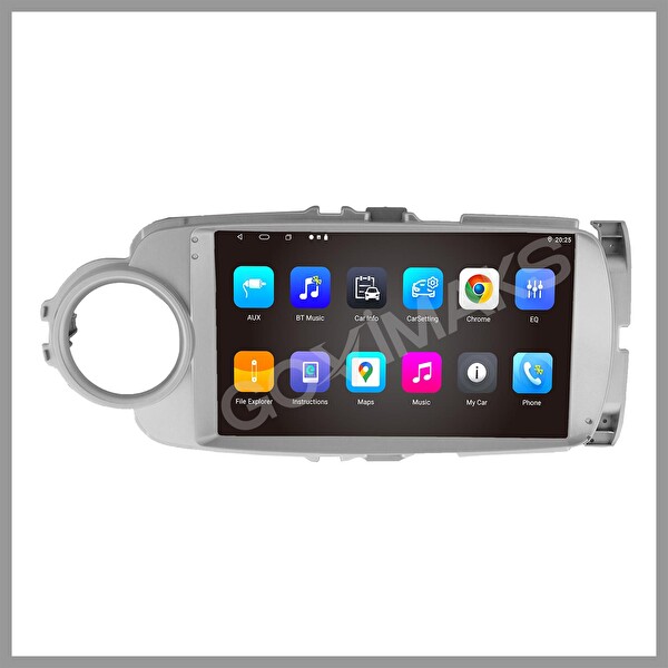 Govimaks Toyota Yaris 2012-2019 Gri 8 GB RAM 128 GB Hafıza Android Multimedia Teyp
